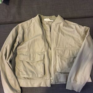 Women’s Lightweight Olive Green Bomber Jacket